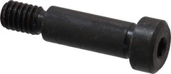 Gibraltar - 3/8" Shoulder Diam x 1" Shoulder Length, 5/16-18 UNC, Hex Socket Shoulder Screw - 1137 Steel, Black Oxide Finish, 1/4" Head Height x 9/16" Head Diam - Benchmark Tooling