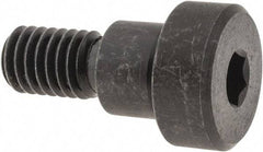 Gibraltar - 1/2" Shoulder Diam x 3/8" Shoulder Length, 3/8-16 UNC, Hex Socket Shoulder Screw - 1137 Steel, Black Oxide Finish, 5/16" Head Height x 3/4" Head Diam - Benchmark Tooling