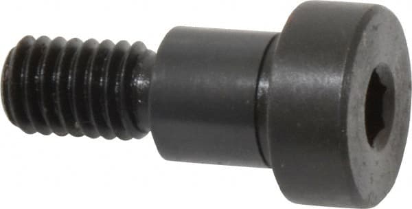 Gibraltar - 1/2" Shoulder Diam x 1/2" Shoulder Length, 3/8-16 UNC, Hex Socket Shoulder Screw - 1137 Steel, Black Oxide Finish, 5/16" Head Height x 3/4" Head Diam - Benchmark Tooling
