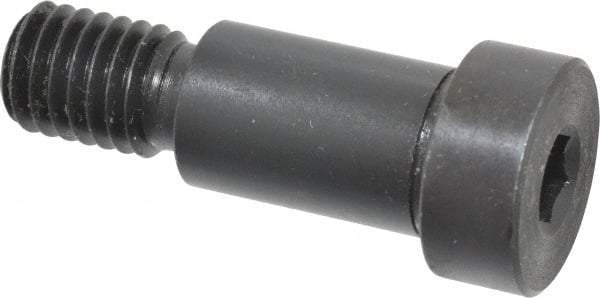 Gibraltar - 5/8" Shoulder Diam x 1" Shoulder Length, 1/2-13 UNC, Hex Socket Shoulder Screw - 1137 Steel, Black Oxide Finish, 3/8" Head Height x 7/8" Head Diam - Benchmark Tooling