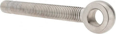 Gibraltar - 3/4-10, External Male Thread, Stainless Steel, Eye Hole Head, Rod End - Uncoated, 3/4" Shank Diam, 6" Hole Center to End, Grade 304, 5-1/8" Thread Length - Benchmark Tooling