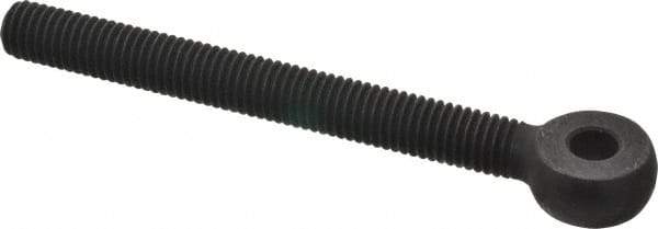 Gibraltar - 1/2-13, External Male Thread, Alloy Steel, Eye Hole Head, Rod End - Black Oxide Finish, 3/8" Shank Diam, 5" Hole Center to End, 4-1/2" Thread Length - Benchmark Tooling