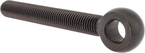 Gibraltar - 3/4-10, External Male Thread, Alloy Steel, Eye Hole Head, Rod End - Black Oxide Finish, 3/4" Shank Diam, 6" Hole Center to End, 5-1/4" Thread Length - Benchmark Tooling