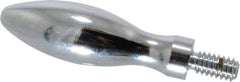 Gibraltar - 1/4-20 Threaded Stem, Fixed Handwheel & Machine Handle - Carbon Steel Bulb Shape Handle, 1/2" Long Carbon Steel Stem, 2" Handle Length, 2-1/2" OAL - Benchmark Tooling