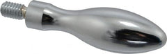Gibraltar - 5/16-18 Threaded Stem, Fixed Handwheel & Machine Handle - Carbon Steel Bulb Shape Handle, 9/16" Long Carbon Steel Stem, 2-5/8" Handle Length, 3-3/16" OAL - Benchmark Tooling