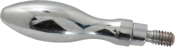 Gibraltar - 5/16-18 Threaded Stem, Revolving Handwheel & Machine Handle - Carbon Steel Bulb Shape Handle, 9/16" Long Carbon Steel Stem, 2-13/16" Handle Length, 3-3/8" OAL - Benchmark Tooling
