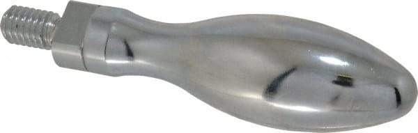 Gibraltar - 3/8-16 Threaded Stem, Revolving Handwheel & Machine Handle - Carbon Steel Bulb Shape Handle, 11/16" Long Carbon Steel Stem, 3-3/8" Handle Length, 4-1/16" OAL - Benchmark Tooling