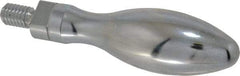 Gibraltar - 3/8-16 Threaded Stem, Revolving Handwheel & Machine Handle - Carbon Steel Bulb Shape Handle, 11/16" Long Carbon Steel Stem, 3-3/8" Handle Length, 4-1/16" OAL - Benchmark Tooling