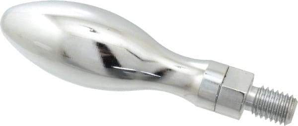 Gibraltar - 1/2-13 Threaded Stem, Revolving Handwheel & Machine Handle - Carbon Steel Bulb Shape Handle, 13/16" Long Carbon Steel Stem, 4" Handle Length, 4-13/16" OAL - Benchmark Tooling