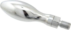 Gibraltar - 1/2-13 Threaded Stem, Revolving Handwheel & Machine Handle - Carbon Steel Bulb Shape Handle, 13/16" Long Carbon Steel Stem, 4" Handle Length, 4-13/16" OAL - Benchmark Tooling