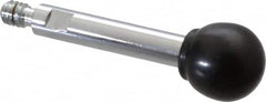 Gibraltar - 1/4-20 Stem, 3/4" Knob Diam, 0.31" Shaft Diam, Gear Lever Arm with Ball Knob - 3/8" Thread Length, 2.3" Handle Length, Steel Shaft, Phenolic Knob - Benchmark Tooling