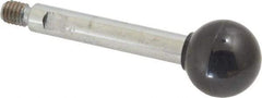 Gibraltar - 5/16-18 Stem, 1" Knob Diam, 3/8" Shaft Diam, Gear Lever Arm with Ball Knob - 7/16" Thread Length, 3.1" Handle Length, Steel Shaft, Phenolic Knob - Benchmark Tooling