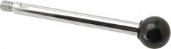 Gibraltar - 1/2-13 Stem, 1-3/8" Knob Diam, 0.55" Shaft Diam, Gear Lever Arm with Ball Knob - 5/8" Thread Length, 7" Handle Length, Steel Shaft, Phenolic Knob - Benchmark Tooling