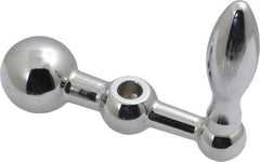 Gibraltar - 9/16" Hub Diam x 9/16" Hub Height Solid Crank Handle - 5/16" Reamed Bore, 1" Knob Diam, 2-9/16" High, 2-1/2" Center to Center, Steel - Benchmark Tooling