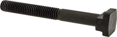 Gibraltar - 3/8-16, 2" Thread Length, 3/8" Slot Width, Black Oxide, Steel T Slot Bolt - 3-1/2" Length Under Head, Grade 5, 11/16" Head Width x 3/16" Head Height - Benchmark Tooling