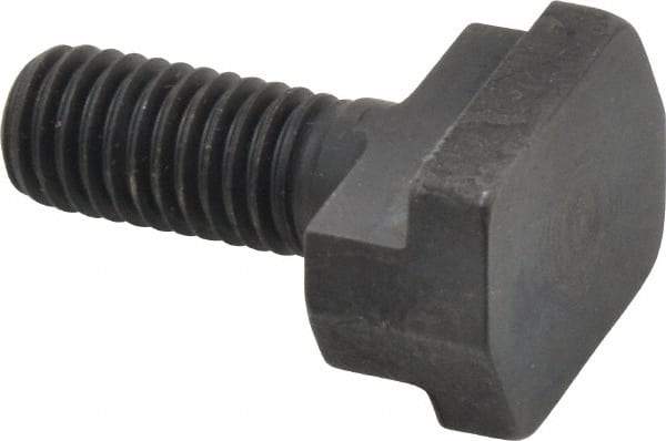 Gibraltar - 1/2-13, 1" Thread Length, 1/2" Slot Width, Black Oxide, Steel T Slot Bolt - 1-1/2" Length Under Head, Grade 5, 7/8" Head Width x 11/32" Head Height - Benchmark Tooling