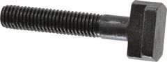 Gibraltar - 1/2-13, 2" Thread Length, 1/2" Slot Width, Black Oxide, Steel T Slot Bolt - 3" Length Under Head, Grade 5, 7/8" Head Width x 11/32" Head Height - Benchmark Tooling