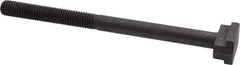 Gibraltar - 1/2-13, 3" Thread Length, 1/2" Slot Width, Black Oxide, Steel T Slot Bolt - 7" Length Under Head, Grade 5, 7/8" Head Width x 11/32" Head Height - Benchmark Tooling