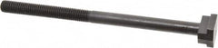 Gibraltar - 1/2-13, 3-1/2" Thread Length, 1/2" Slot Width, Black Oxide, Steel T Slot Bolt - 8" Length Under Head, Grade 5, 7/8" Head Width x 11/32" Head Height - Benchmark Tooling