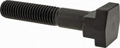 Gibraltar - 5/8-11, 2" Thread Length, 5/8" Slot Width, Black Oxide, Steel T Slot Bolt - 3-1/2" Length Under Head, Grade 5, 1-1/8" Head Width x 11/32" Head Height - Benchmark Tooling