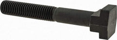 Gibraltar - 5/8-11, 2" Thread Length, 5/8" Slot Width, Black Oxide, Steel T Slot Bolt - 4-1/2" Length Under Head, Grade 5, 1-1/8" Head Width x 11/32" Head Height - Benchmark Tooling