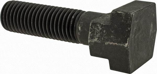 Gibraltar - 3/4-10, 2" Thread Length, 3/4" Slot Width, Black Oxide, Steel T Slot Bolt - 3" Length Under Head, Grade 5, 1-1/4" Head Width x 15/32" Head Height - Benchmark Tooling
