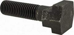 Gibraltar - 3/4-10, 2" Thread Length, 3/4" Slot Width, Black Oxide, Steel T Slot Bolt - 3" Length Under Head, Grade 5, 1-1/4" Head Width x 15/32" Head Height - Benchmark Tooling