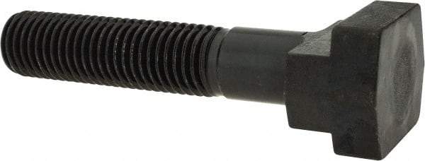 Gibraltar - 3/4-10, 2-1/2" Thread Length, 3/4" Slot Width, Black Oxide, Steel T Slot Bolt - 4" Length Under Head, Grade 5, 1-1/4" Head Width x 15/32" Head Height - Benchmark Tooling