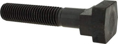 Gibraltar - 3/4-10, 2-1/2" Thread Length, 3/4" Slot Width, Black Oxide, Steel T Slot Bolt - 4" Length Under Head, Grade 5, 1-1/4" Head Width x 15/32" Head Height - Benchmark Tooling