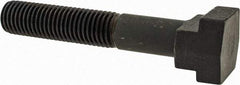Gibraltar - 3/4-10, 2" Thread Length, 3/4" Slot Width, Black Oxide, Steel T Slot Bolt - 4-1/2" Length Under Head, Grade 5, 1-1/4" Head Width x 15/32" Head Height - Benchmark Tooling