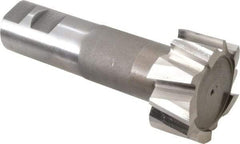 Interstate - 2-7/32" Cut Diam, 1-3/32" Cut Width, 1-9/32" Neck Diam, 1-1/4" Shank Diam, 5-3/8" OAL, M42 Cobalt T-Slot Cutter - Uncoated, 1-1/4" Bolt, Straight Teeth, 10 Teeth - Benchmark Tooling