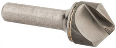 Hertel - 1" Head Diam, 1/2" Shank Diam, 1 Flute 100° Solid Carbide Countersink - Benchmark Tooling