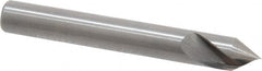 Hertel - 1/4" Head Diam, 1/4" Shank Diam, 1 Flute 60° Solid Carbide Countersink - Benchmark Tooling