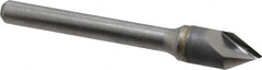 Hertel - 3/8" Head Diam, 1/4" Shank Diam, 1 Flute 60° Solid Carbide Countersink - Benchmark Tooling