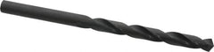 Hertel - 15/32", 118° Point, Spiral Flute, High Speed Steel Taper Length Drill Bit - Oxide Finish, 4-3/4" Flute Length, 7-1/2" OAL - Benchmark Tooling