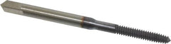 Hertel - #4-40 UNC H3 Thread Limit Plug Thread Forming Tap - High Speed Steel, TiCN Finish, 1-7/8" OAL - Benchmark Tooling