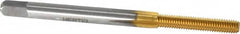 Hertel - M3x0.50 Metric Coarse D5 Thread Limit Bottoming Thread Forming Tap - High Speed Steel, TiN Finish, 1-15/16" OAL - Benchmark Tooling