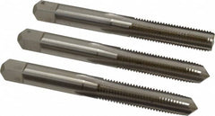 Hertel - 5/16-24 UNF, 4 Flute, Bottoming, Plug & Taper, Bright Finish, High Speed Steel Tap Set - 2-23/32" OAL, 2B/3B Class of Fit - Benchmark Tooling