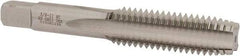 Hertel - 5/8-11 UNC 4 Flute Bright Finish High Speed Steel Straight Flute Standard Hand Tap - Plug, Right Hand Thread, 3-13/16" OAL, H11 Limit, 0.005" Oversize - Exact Industrial Supply