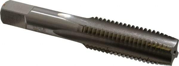Hertel - 3/4-10 UNC 4 Flute Bright Finish High Speed Steel Straight Flute Standard Hand Tap - Plug, Right Hand Thread, 4-1/4" OAL, H11 Limit, 0.005" Oversize - Exact Industrial Supply