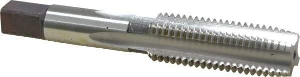 Hertel - M16x2.00 Metric Coarse 6H 4 Flute Bright Finish High Speed Steel Straight Flute Standard Hand Tap - Plug, Right Hand Thread, 3-13/16" OAL, D7 Limit - Exact Industrial Supply