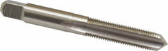 Hertel - 3/8-24 UNF 3B 3 Flute Bright Finish High Speed Steel Straight Flute Standard Hand Tap - Plug, Right Hand Thread, 2-15/16" OAL, H3 Limit - Exact Industrial Supply
