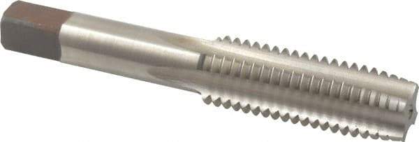 Hertel - 5/8-11 UNC 2B 4 Flute Bright Finish High Speed Steel Straight Flute Standard Hand Tap - Plug, Right Hand Thread, 3-13/16" OAL, H5 Limit - Exact Industrial Supply