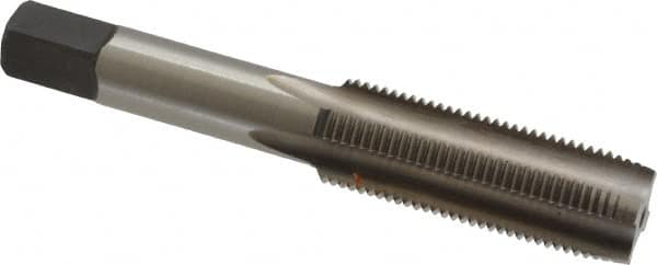 Hertel - 5/8-18 UNF 2B 4 Flute Bright Finish High Speed Steel Straight Flute Standard Hand Tap - Plug, Right Hand Thread, 3-13/16" OAL, H5 Limit - Exact Industrial Supply