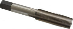 Hertel - 5/8-18 UNF 2B 4 Flute Bright Finish High Speed Steel Straight Flute Standard Hand Tap - Plug, Right Hand Thread, 3-13/16" OAL, H5 Limit - Exact Industrial Supply