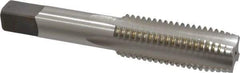 Hertel - 3/4-10 UNC 4 Flute Bright Finish High Speed Steel Straight Flute Standard Hand Tap - Plug, Right Hand Thread, 4-1/4" OAL, H3 Limit - Exact Industrial Supply