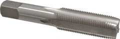 Hertel - 7/8-14 UNF 3B 4 Flute Bright Finish High Speed Steel Straight Flute Standard Hand Tap - Plug, Right Hand Thread, 4-11/16" OAL, H4 Limit - Exact Industrial Supply
