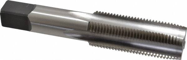 Hertel - 1-12 UNF 3B 4 Flute Bright Finish High Speed Steel Straight Flute Standard Hand Tap - Plug, Right Hand Thread, 5-1/8" OAL, H4 Limit - Exact Industrial Supply