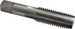 Hertel - 1-1/8 - 7 UNC 3B 4 Flute Bright Finish High Speed Steel Straight Flute Standard Hand Tap - Plug, Right Hand Thread, 5-7/16" OAL, H4 Limit - Benchmark Tooling