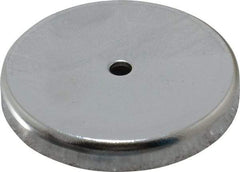 Mag-Mate - 2.03" Diam, 5/16" Cup Height, 5/16" Overall Height, 74 Lb Average Pull Force, 74 Lb Max Pull Force, Neodymium Rare Earth Cup Magnet - Through Hole Style, 3/16" Cup ID, 7/16" Magnet ID, Galvanized - Benchmark Tooling